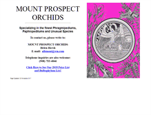 Tablet Screenshot of mountprospectorchids.com
